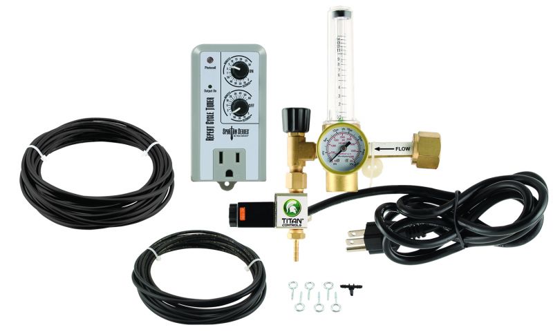 Titan Controls® CO2 Regulator Deluxe Kit with Timer